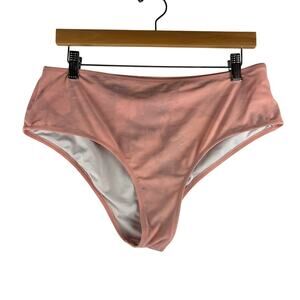 Beach Sissi Pink Swim Bikini Bottoms Womens XL Pool Beach Island Resort READ